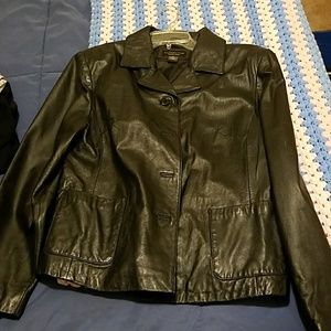 Croft & barrow leather jacket xl